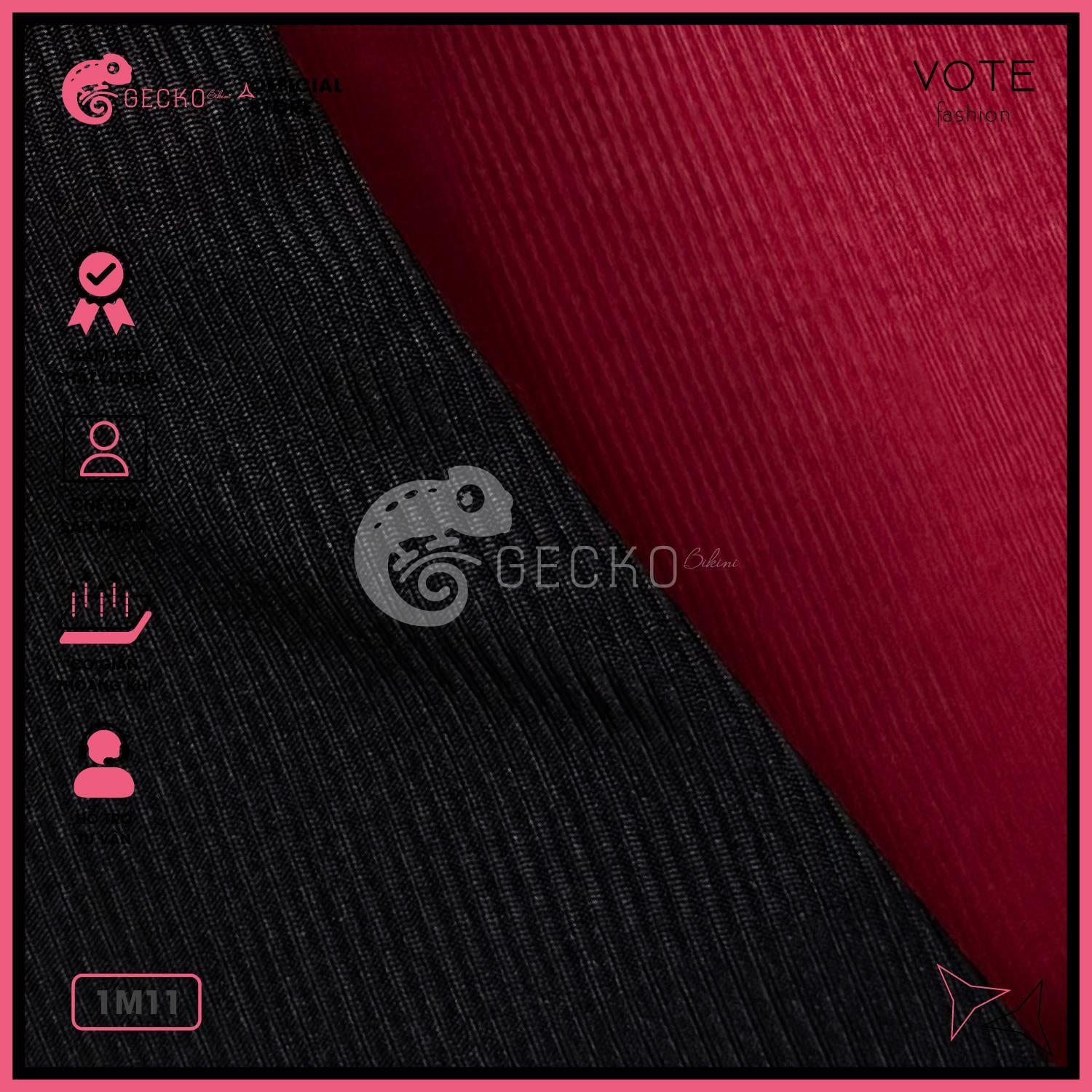  Bikini 1 Mảnh Bodysuit Viền 2 Dây Gợi Cảm GECKO 1M11 