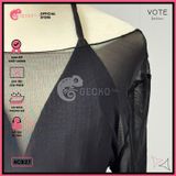  Combo 3 Món Bikini Xốp Nhật Áo Lưới Trễ Vai Dáng Ngắn GECKO 4CB27 