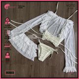  Combo 4 Món Bikini Bèo Tầng Phối Áo Cover Dễ Thương GECKO 4CB23 