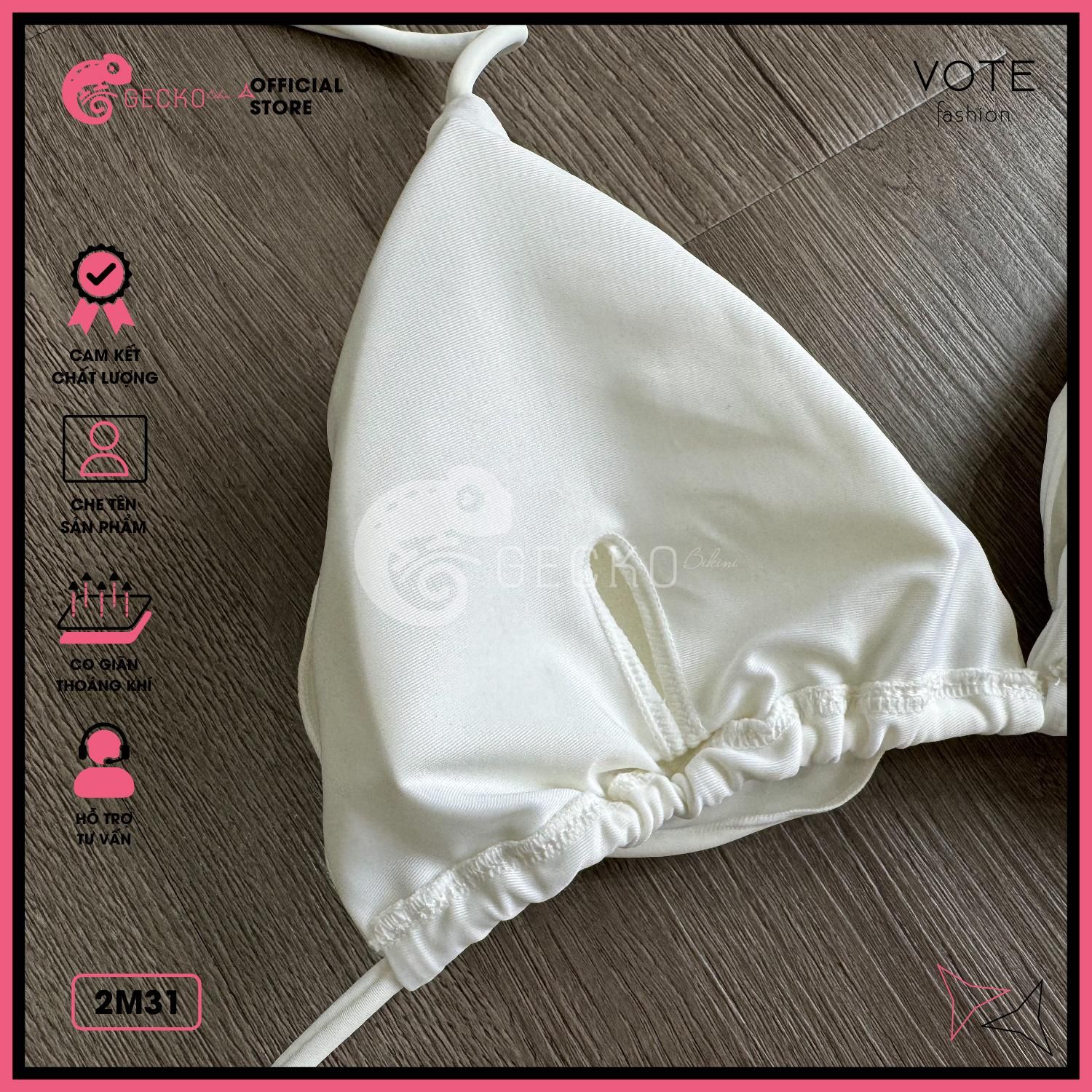  Bikini 2 Mảnh Phối Hoa Đại Cao Cấp Quần LotKhe GECKO 2M31 