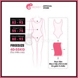  Bikini 1 Mảnh Bodysuit Thun Tăm Khoét Lưng Cổ V Xẻ Cao GECKO 1M12 