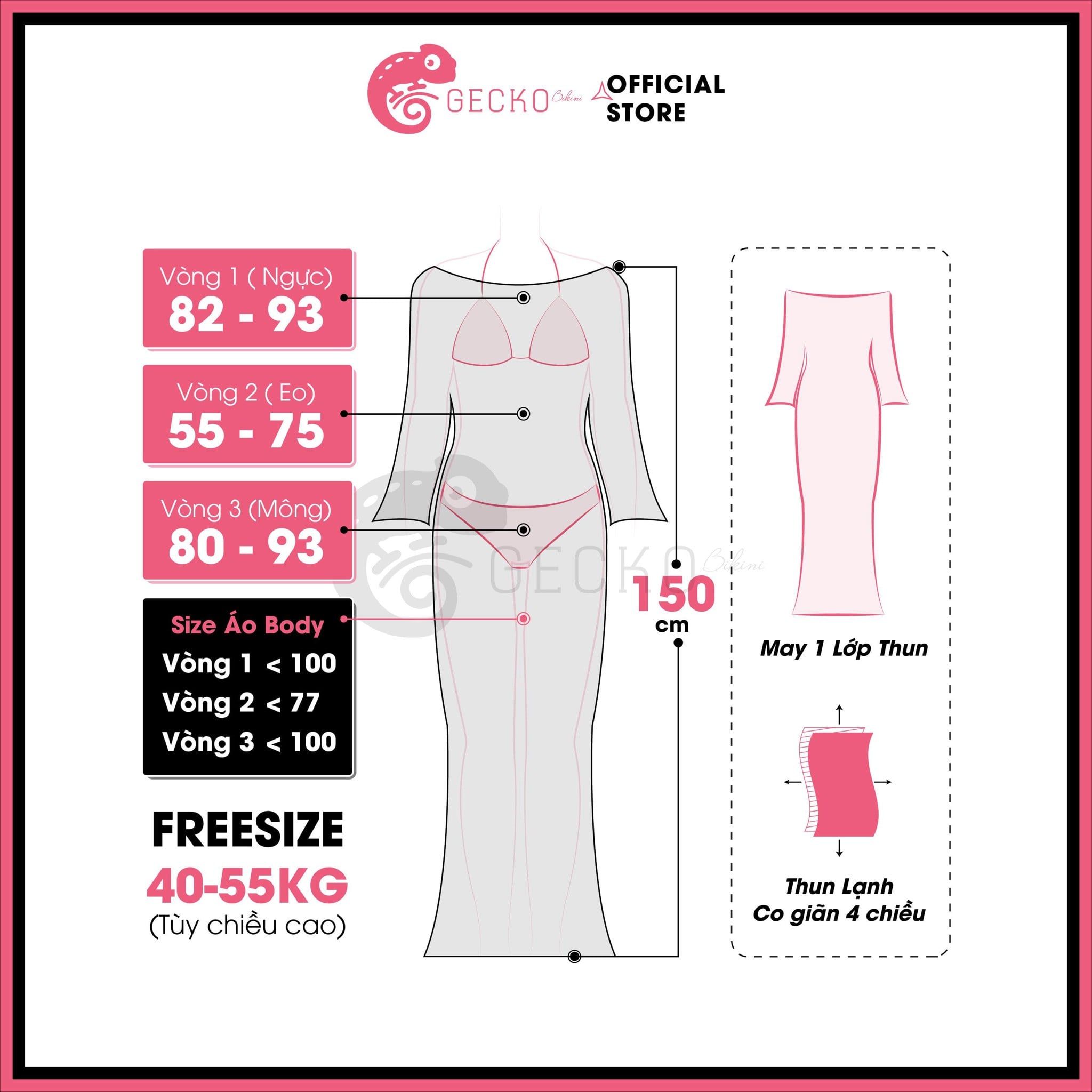  Combo 3 Món Bikini 2 Mảnh Phối Áo Lưới Trễ Vai Mặc Ngoài GECKO 4CB16 