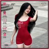  Bikini 1 Mảnh Bodysuit Tay Ngắn Quần Đùi GECKO 1M03 