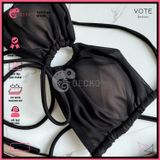  Bikini 2 Mảnh Áo Cúp Ngực Phối Voan Xuyên Thấu Gợi Cảm GECKO 2M63 
