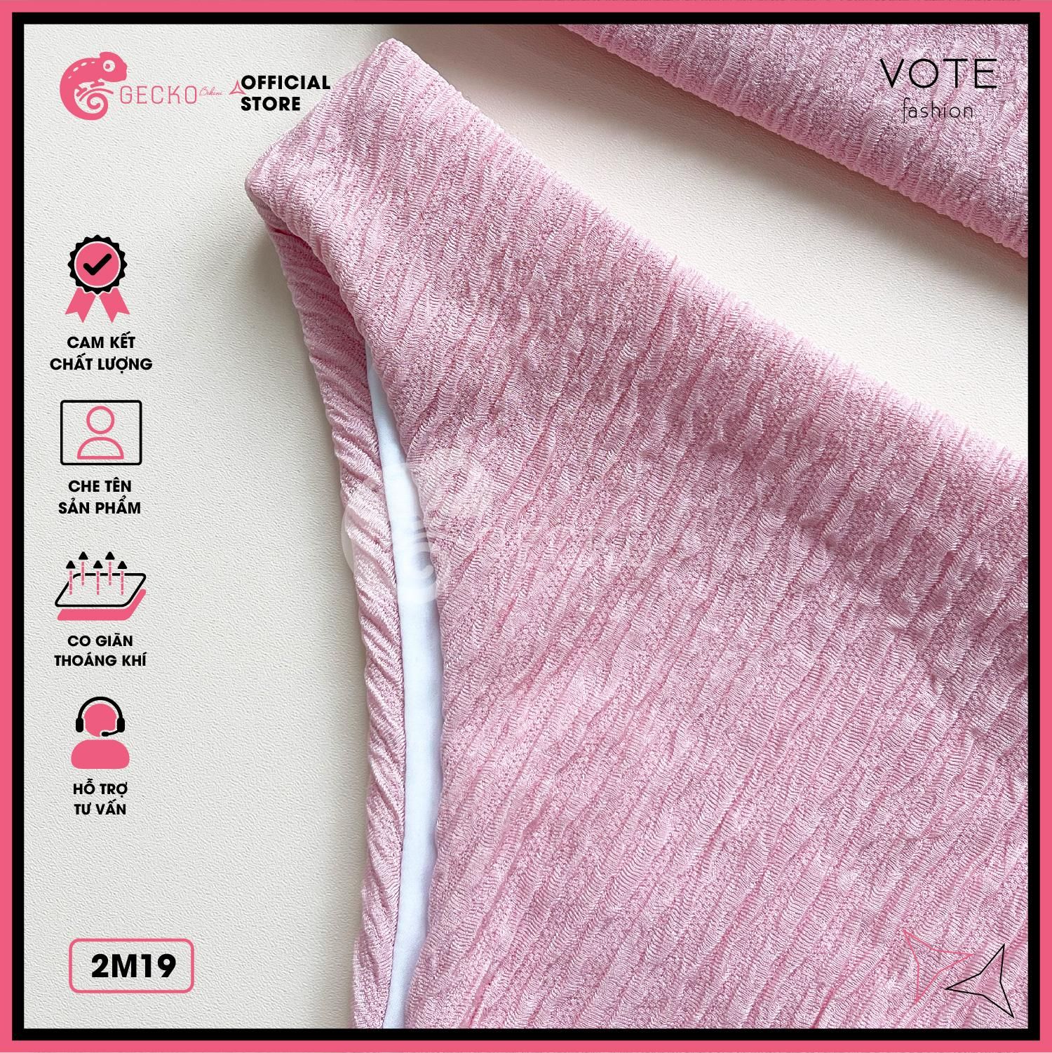  Bikini 2 Mảnh Áo 2 Dây Basic Thun Xốp GECKO 2M19 