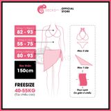  Combo 4 Món Bikini Bèo Tầng Phối Áo Cover Dễ Thương GECKO 4CB23 