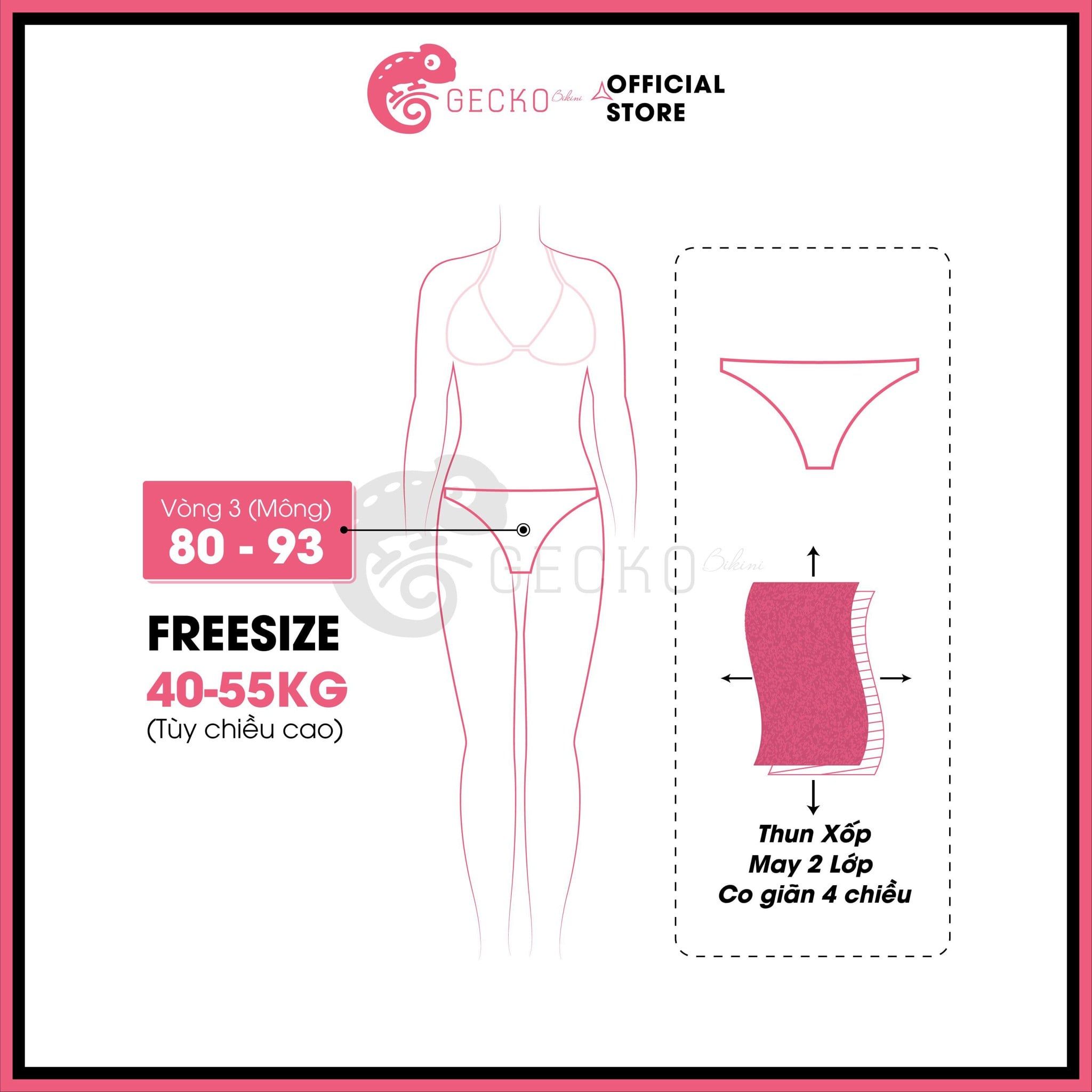  Quần Lẻ Bikini Xốp Nhật GECKO 3PK18 