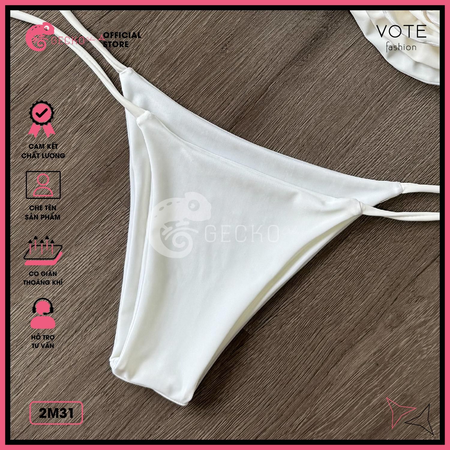  Bikini 2 Mảnh Phối Hoa Đại Cao Cấp Quần LotKhe GECKO 2M31 