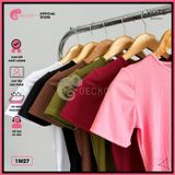  Bikini 1 Mảnh Áo Thun Bodysuit Không Có Mút Tay Ngắn Đáy Chip GECKO 1M27 