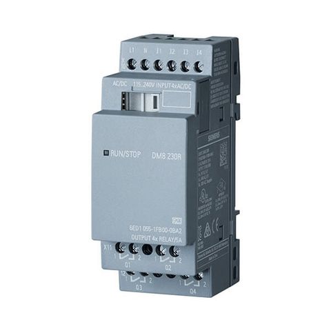 6ED1055-1FB00-0BA2 – Module mở rộng LOGO! DM8 230R 4DI/4DO