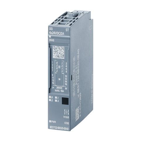 6ES7132-6BD20-0BA0 – SIMATIC ET200SP Digital output module, DQ 4x 24VDC/2A Standard