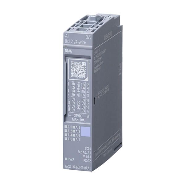 6ES7134-6GF00-0AA1 – SIMATIC ET200SP Analog Input module, AI 8XI 2-/4-wire Basic