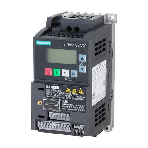 6SL3210-5BB13-7UV1 – Biến tần SINAMICS V20 1P AC200-240V 0,37 kW