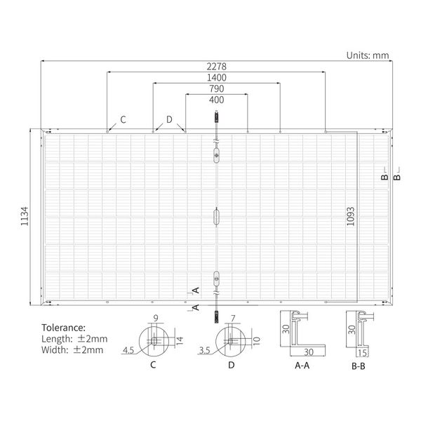 Tấm pin năng lượng mặt trời Longi 2 mặt kính 540-560W