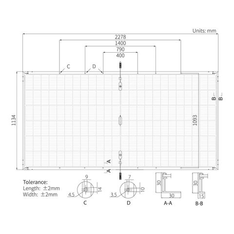 Tấm pin năng lượng mặt trời Longi 2 mặt kính 540-560W