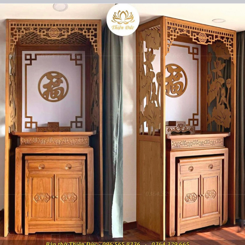  BÀN THỜ ĐẸP MẪU BÀN THỜ CHUNG CƯ ĐẸP BT13 