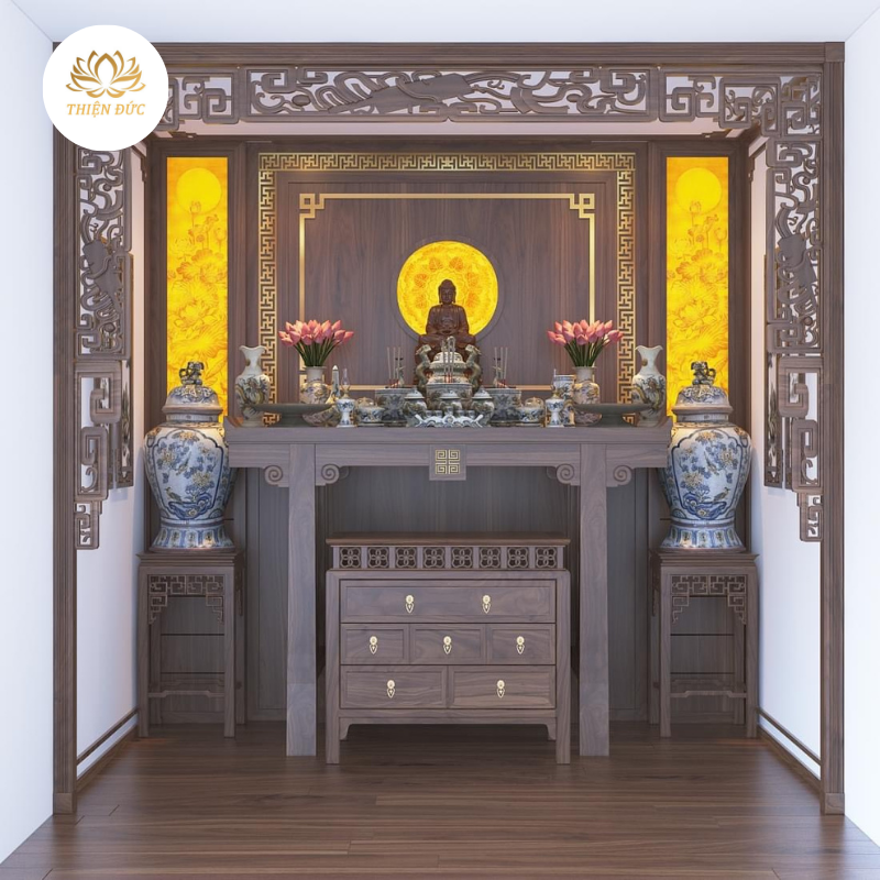  PHÒNG THỜ ĐẸP MẪU PHÒNG THỜ PT27 