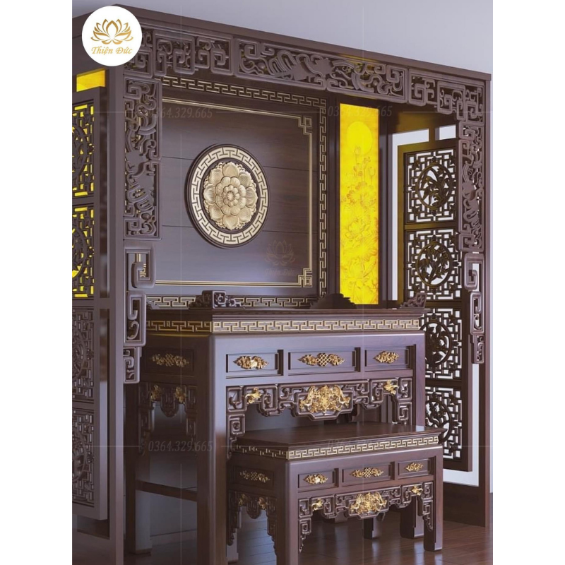  PHÒNG THỜ ĐẸP MẪU PHÒNG THỜ PT02 