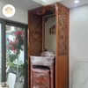 VÁCH NGĂN BÀN THỜ TREO TƯỜNG ĐẸP ĐẶC BIỆT CẮT CNC - MẪU VN07