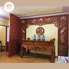VÁCH NGĂN BÀN THỜ TREO TƯỜNG ĐẸP ĐẶC BIỆT CẮT CNC - MẪU VN85