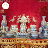  BỘ ĐỒ THỜ GỐM BÁT TRÀNG MẪU GBT15 