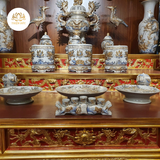  BỘ ĐỒ THỜ GỐM BÁT TRÀNG MẪU GBT15 