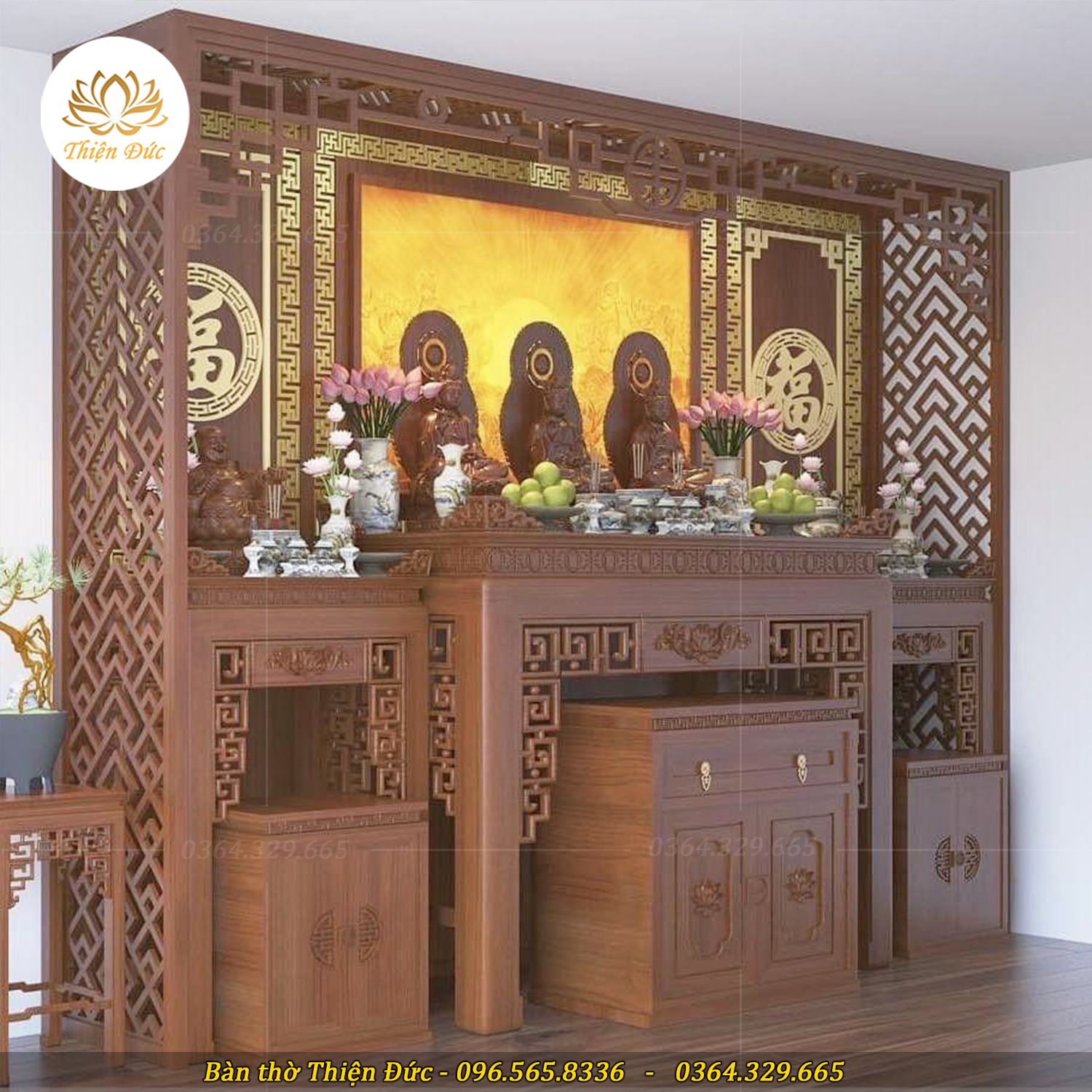  PHÒNG THỜ ĐẸP MẪU PHÒNG THỜ PT48 