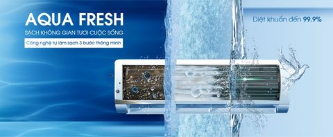 Điều hòa AQUA inverter 9000BTU 1 chiều AQA-RV10QC2