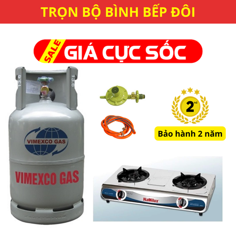 Bộ Bình Bếp Gas Đôi Namilux 682 - KHUYẾN MÃI SỐC
