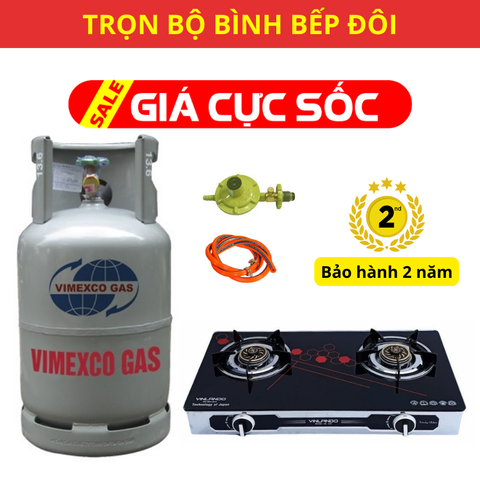 Bộ Bình Bếp Gas Đôi VINLANDO VN 9033 - KHUYẾN MÃI SỐC