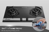 Bếp gas âm kính Sunhouse CAO CẤP APEX 2 LÒ APB8811