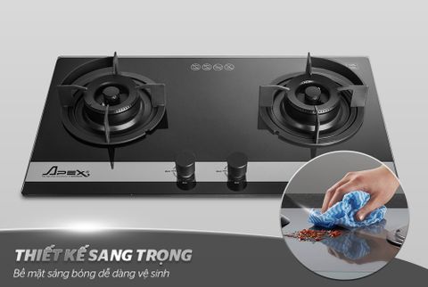 Bếp gas âm kính Sunhouse CAO CẤP APEX 2 LÒ APB8811