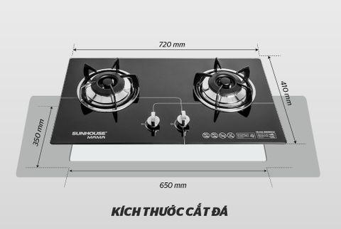 Bếp gas âm kính Sunhouse MAMA MMB6632