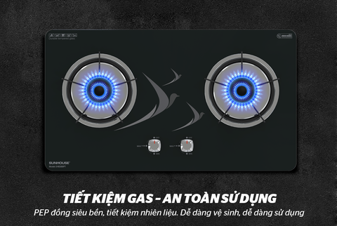Bếp gas âm kính Sunhouse SHB388PT