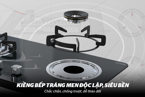 Bếp gas âm kính Sunhouse SHB388PT