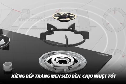 Bếp gas âm kính Sunhouse SHB507-M