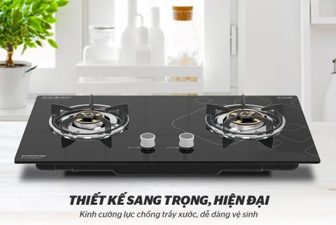 Bếp gas âm kính Sunhouse SHB5515-SG