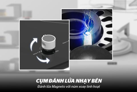 Bếp gas âm kính Sunhouse SHB5515-SG