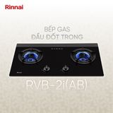 Bếp gas âm Rinnai 780mm 2 đầu đốt trong RVB-2i(AB)