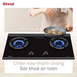 Bếp gas âm Rinnai 780mm 2 đầu đốt trong mặt kính RVB-2SCHi(SB)
