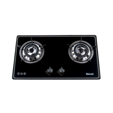 Bếp gas âm Rinnai 715mm 2 lò nấu RVB-2BG(B)N