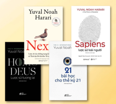 Combo 4 cuốn: Sapiens: Lược sử loài người + NEXUS: Lược sử của những mạng lưới thông tin + Homo Deus - Lược Sử Tương Lai + 21 bài học thế kỷ 21