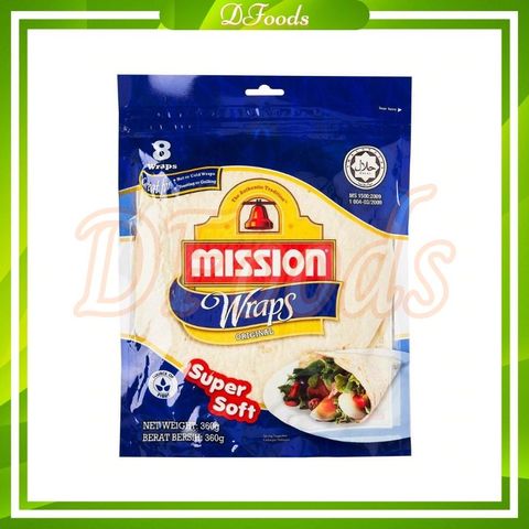 Vỏ bánh Roti Truyền Thống Mission Wraps Original 360g