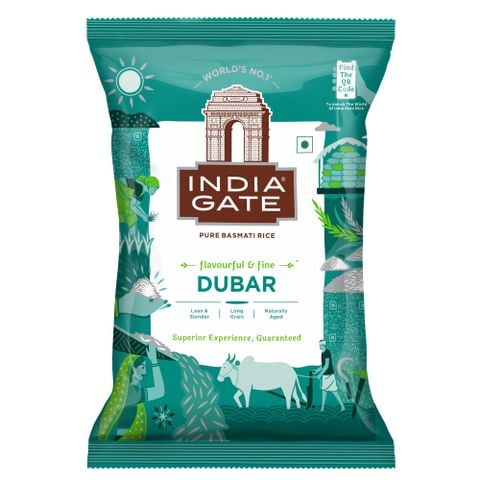 Gạo Ấn Độ Basmati India Gate Dubar 1kg