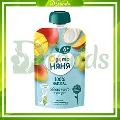 Trái Cây Nghiền Fruto Nga 90gr Vị Xoài, Sữa Chua