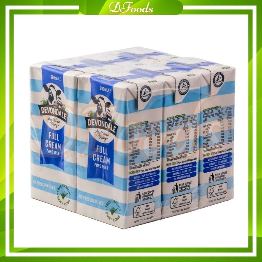 Sữa Nước Úc Devondale Nguyên Kem 200ml