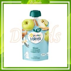 Trái Cây Nghiền Fruto Nga 90gr Vị Táo, Lúa Mạch, Vani