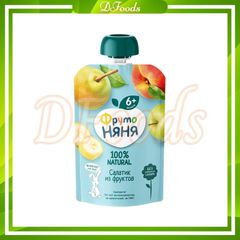 Trái Cây Nghiền Fruto Nga 90gr Vị Táo, Chuối, Đào, Lê