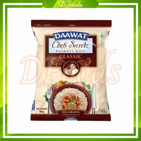 Gạo Ấn Độ Basmati Daawat Chef's Secrets 5kg