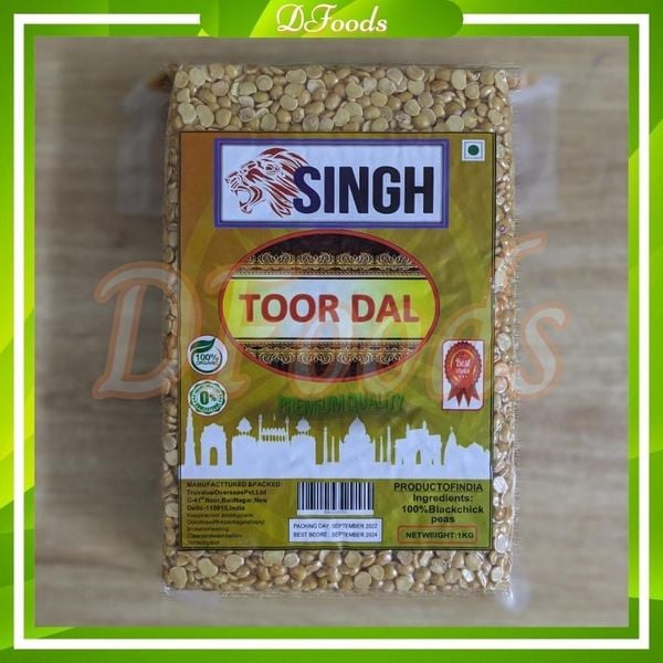 Đậu Lăng Vàng Toor Dal Singh 1kg